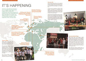 Internal newsletter communicating volunteer activities